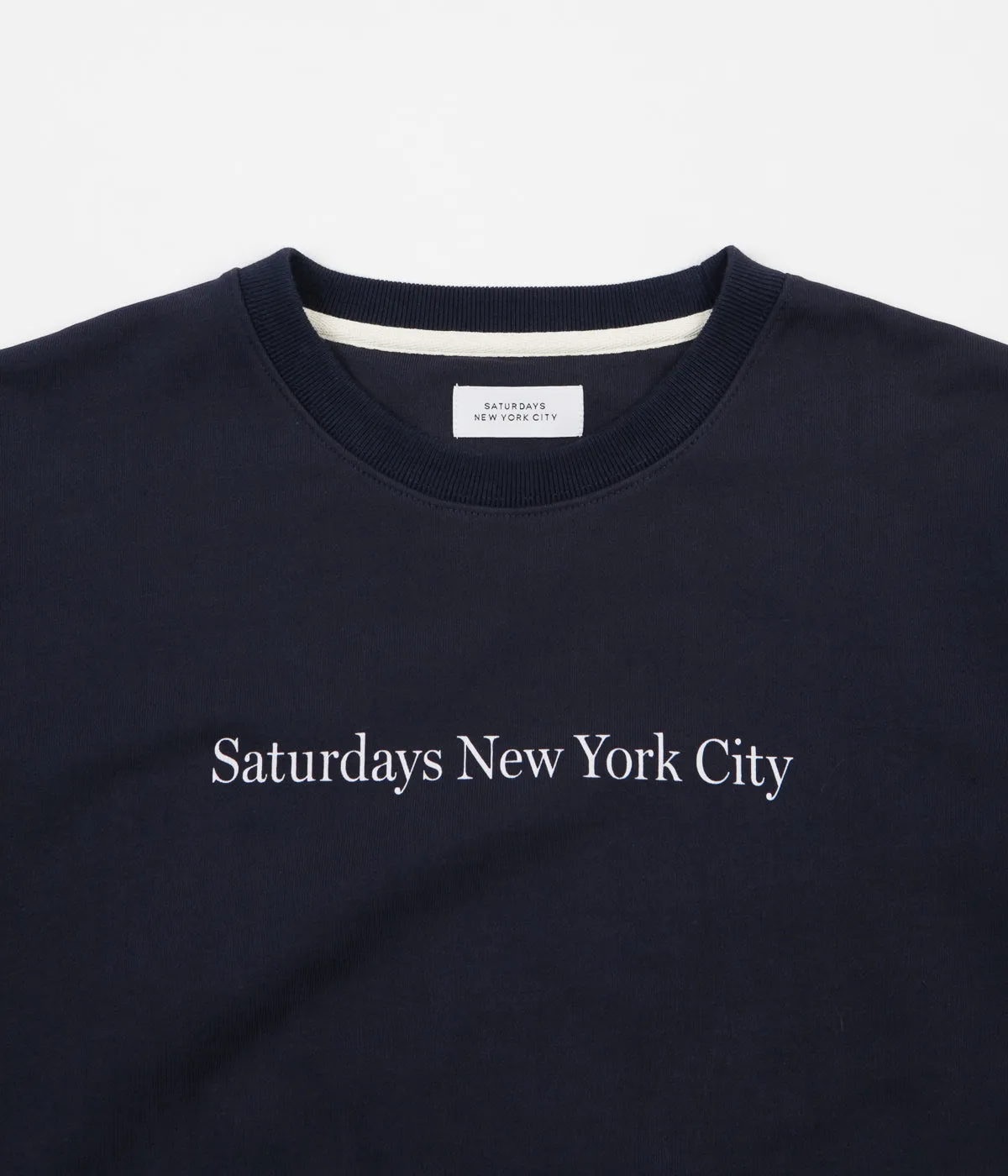 Saturdays NYC Bowery Crewneck Sweatshirt - Midnight