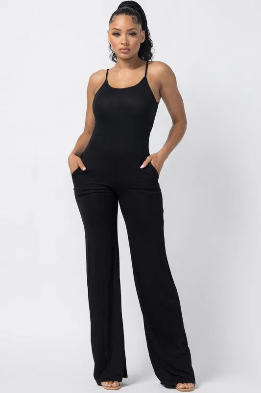 SPAGHETTI STRAP JUMPSUIT