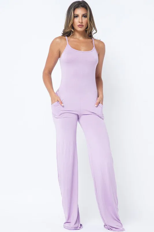 SPAGHETTI STRAP JUMPSUIT