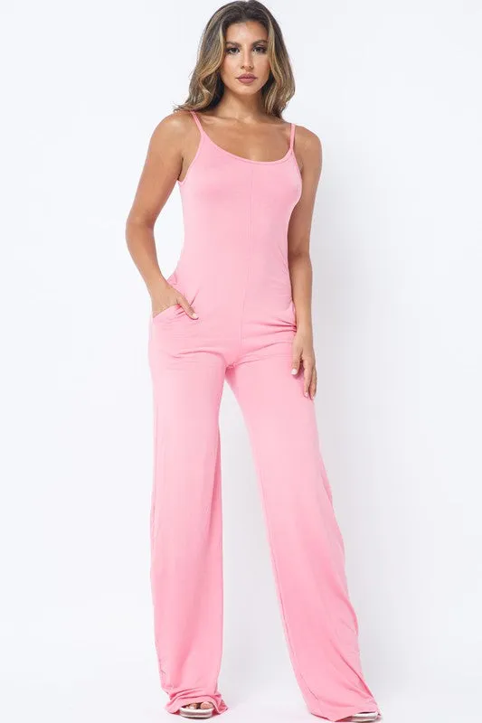 SPAGHETTI STRAP JUMPSUIT