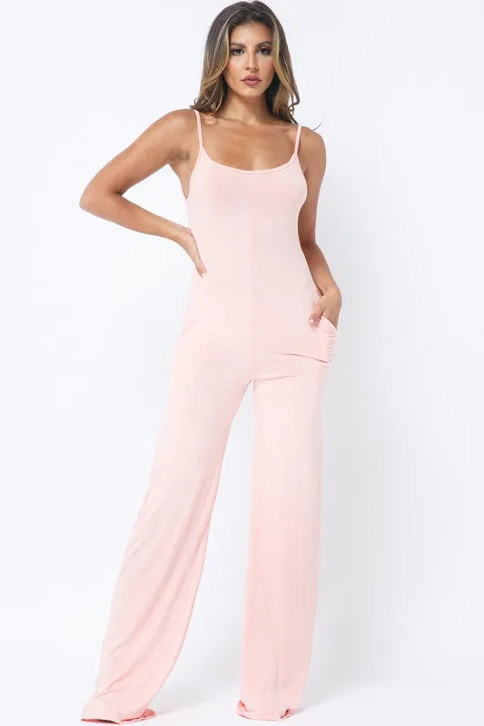 SPAGHETTI STRAP JUMPSUIT