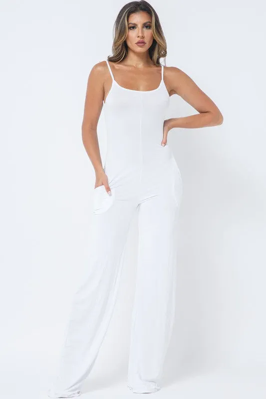SPAGHETTI STRAP JUMPSUIT