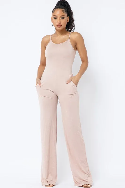SPAGHETTI STRAP JUMPSUIT