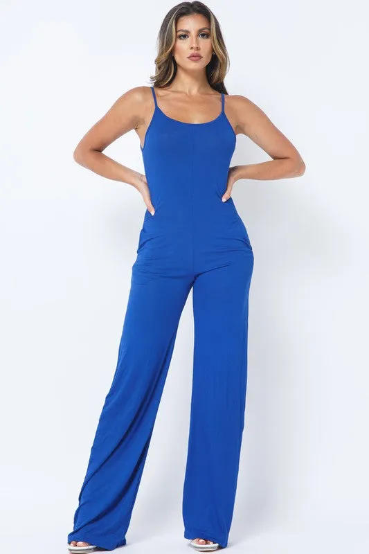 SPAGHETTI STRAP JUMPSUIT
