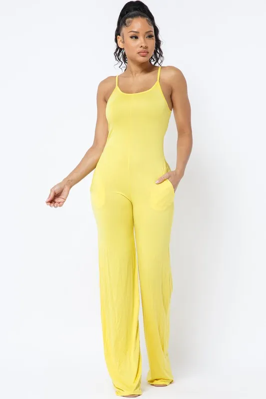 SPAGHETTI STRAP JUMPSUIT