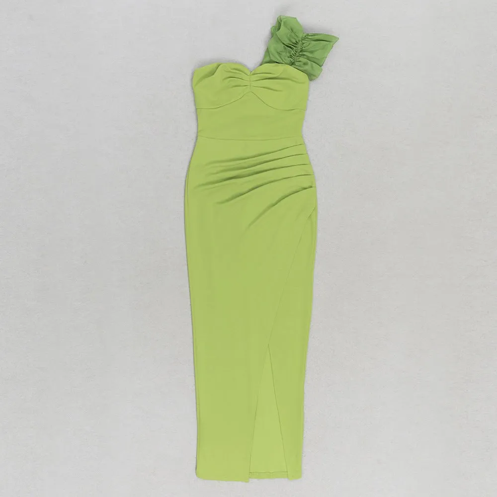 Star Bodycon Maxi Dress - Green
