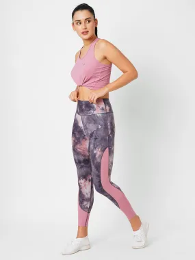 Sweet Pink Tie-dye High Rise Leggings