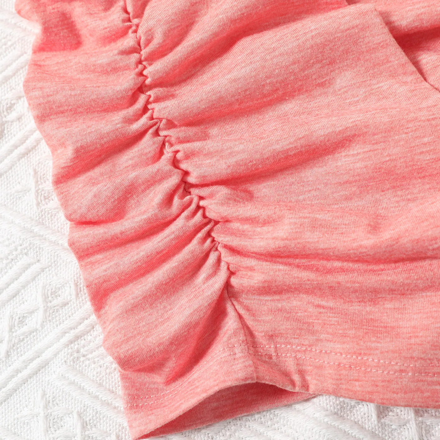 Toddler Girl Pink Halter Neck Sleeveless Ruched Bodycon Dress