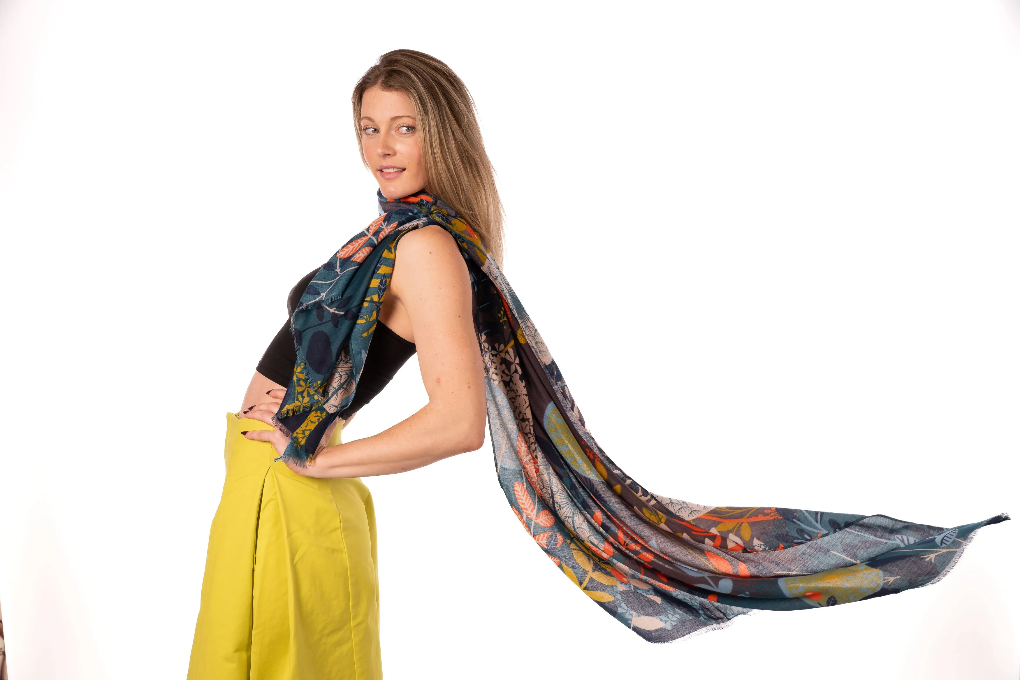 Tropical Forest Scarf Wrap