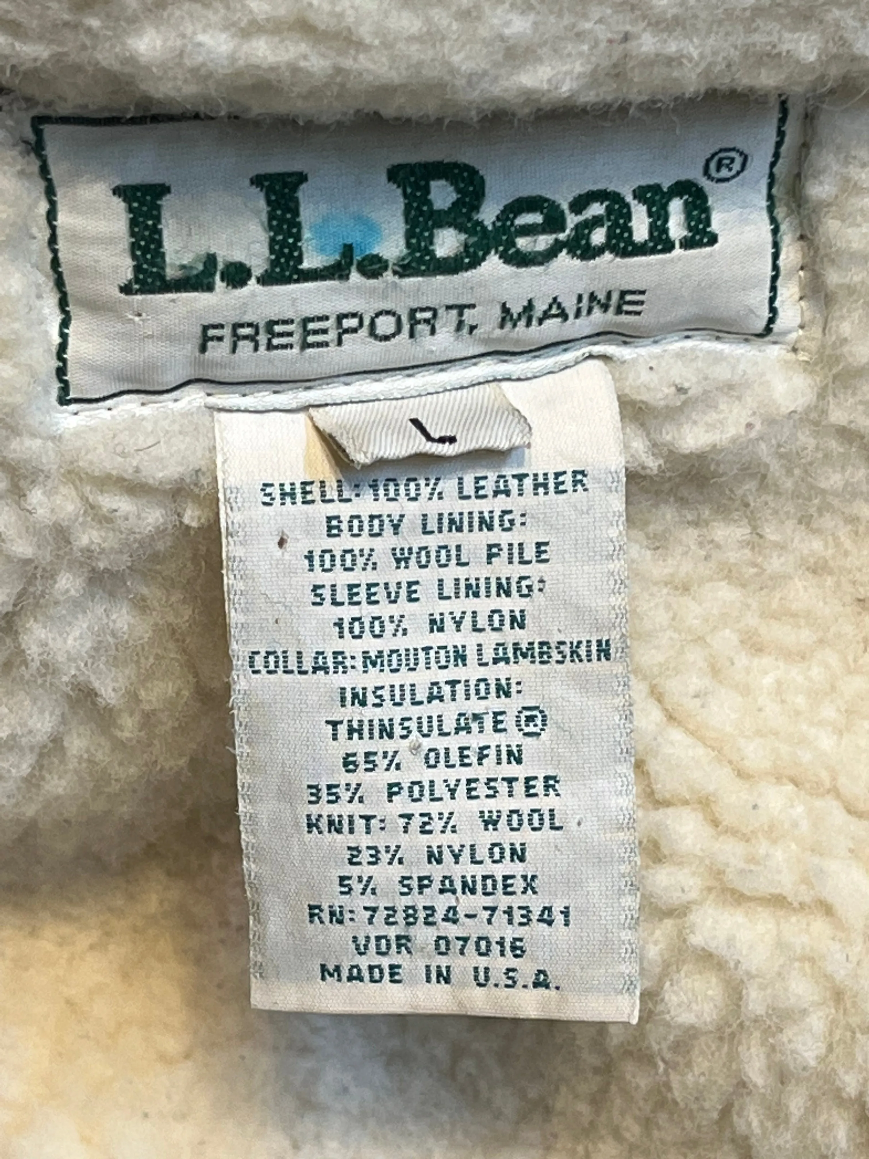 Vintage 80’s Flying Tiger LL Bean Brown Leather Retro Flight Jacket, Made in USA, Size LargeSOLD